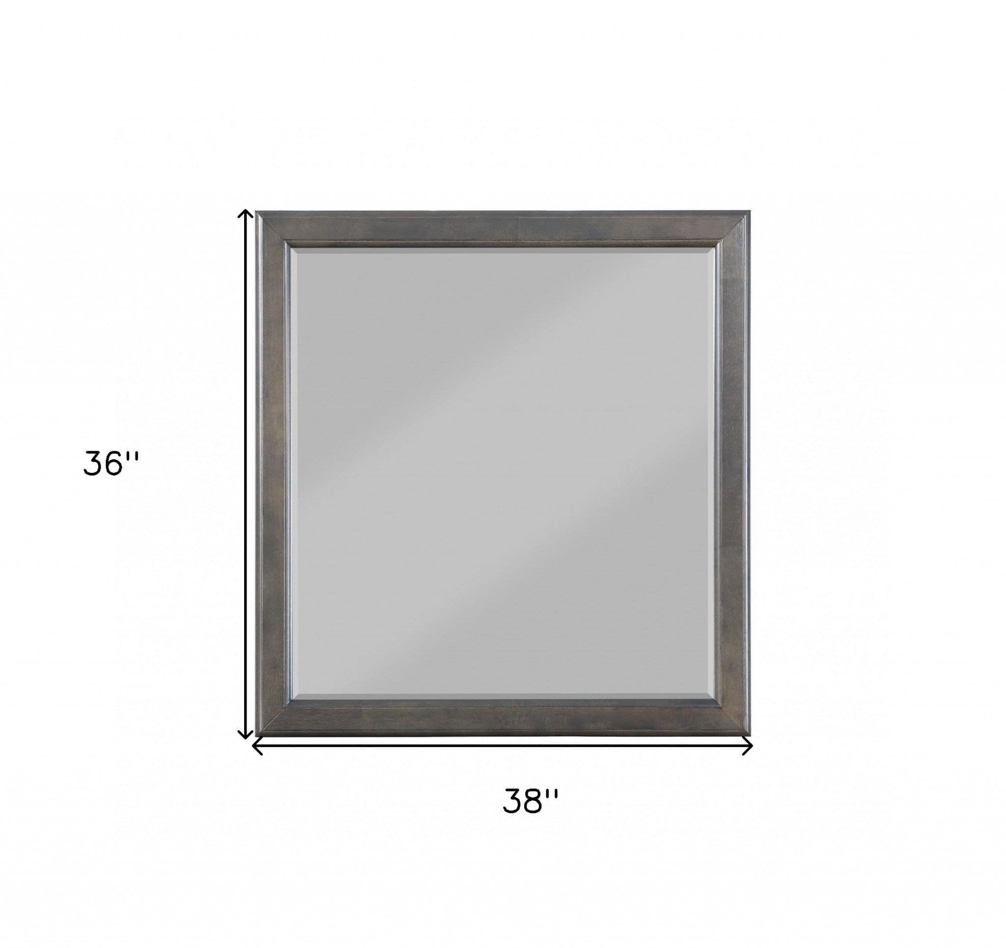 38" Rectangle Wall Mounted Accent Mirror - Homeroots - Flyclothing LLC