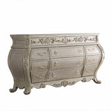 23" Off White Solid Wood Nine Drawer Double Dresser - Homeroots - Flyclothing LLC