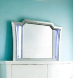 38" Champagne Irregular Framed Mirror - Homeroots