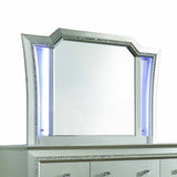 38" Champagne Irregular Framed Mirror - Homeroots