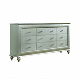 18" Champagne Solid Wood Double Dresser - Homeroots