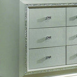 18" Champagne Solid Wood Double Dresser - Homeroots