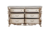 21" Beige Solid Wood Double Dresser - Homeroots