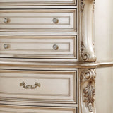 21" X 42" X 56" Antique White Wood Chest - Homeroots - Flyclothing LLC