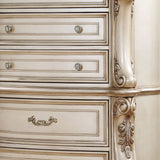 21" X 42" X 56" Antique White Wood Chest - Homeroots