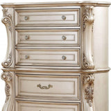 21" X 42" X 56" Antique White Wood Chest - Homeroots - Flyclothing LLC