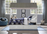 Twin White Two Drawers Bed - Homeroots - Flyclothing LLC