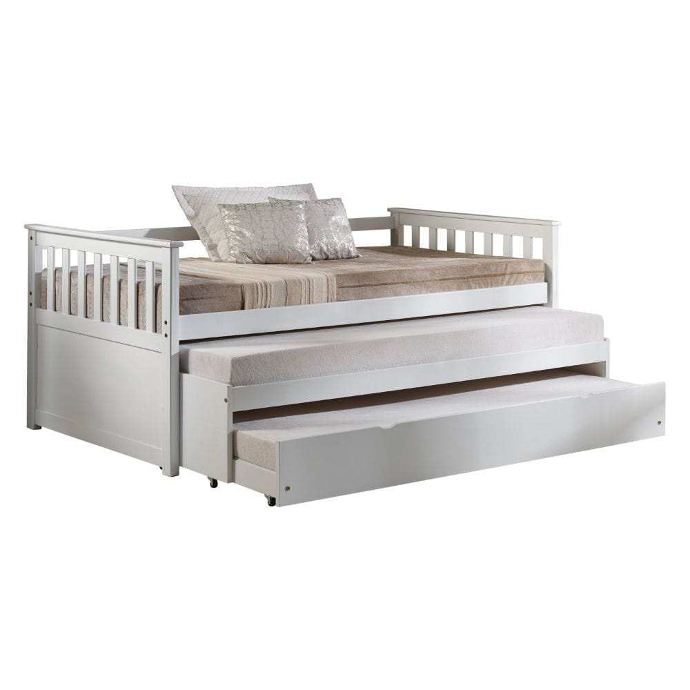 Twin Brown And Gray Bed With Trundle - Homeroots - Flyclothing LLC