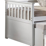 Twin Brown And Gray Bed With Trundle - Homeroots