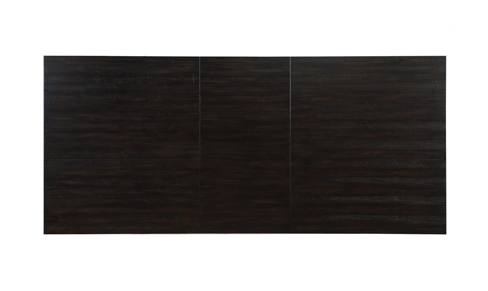 104" Brown Solid Wood Trestle Base Dining Table - Homeroots