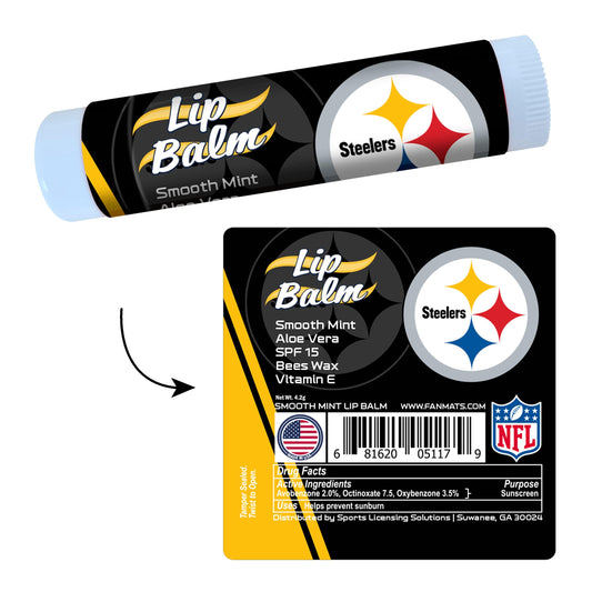 Pittsburgh Steelers Smooth Mint SPF 15 Lip Balm - Pittsburgh Steelers