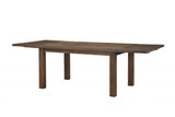 42" Brown Solid Wood Dining Table - Homeroots
