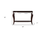48" Brown Coffee Table With Shelf - Homeroots