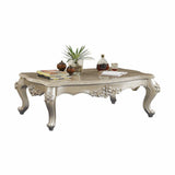 35" X 57" X 20" Marble Champagne Wood Coffee Table - Homeroots - Flyclothing LLC