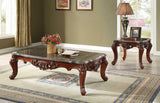 63" Marble Walnut Wood Coffee Table - Homeroots - Flyclothing LLC