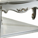 36" X 55" X 20" Antique Pearl Wood Poly-Resin Coffee Table - Homeroots - Flyclothing LLC