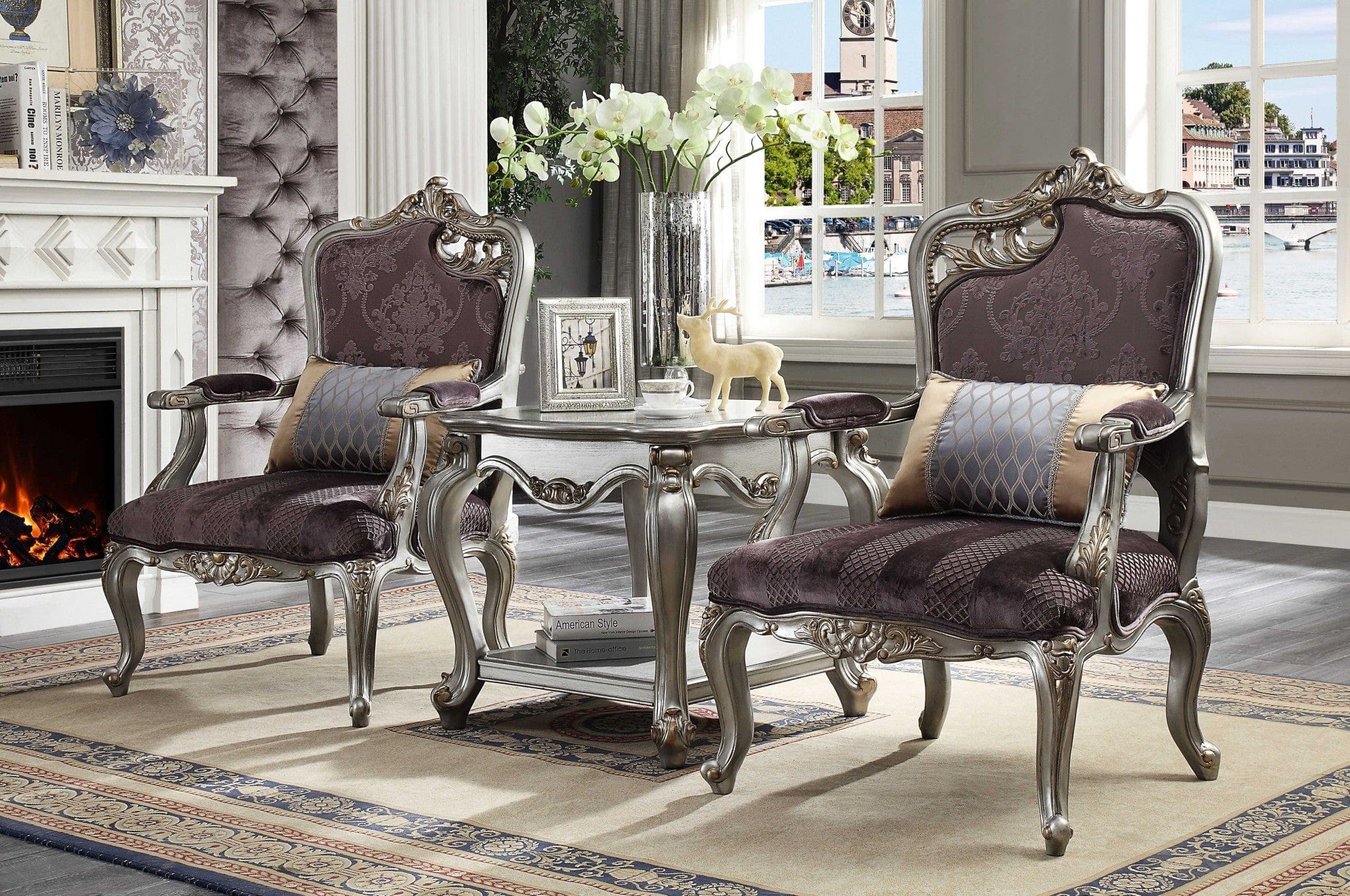 24" Gray Solid Wood End Table With Shelf - Homeroots - Flyclothing LLC