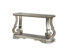 18" Glass And Solid Wood Coffee Table With Shelf