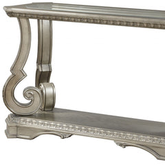 18" Glass And Solid Wood Coffee Table With Shelf