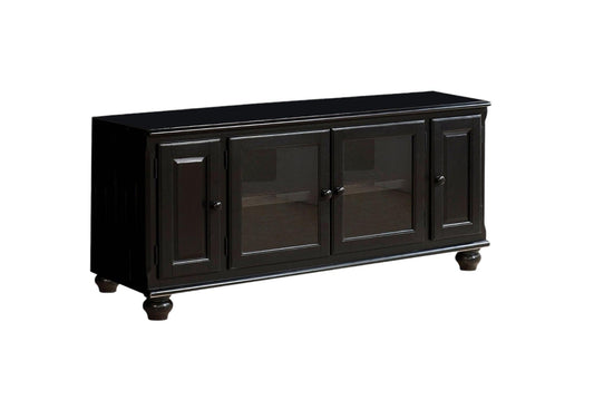 58" Black TV Stand - Homeroots