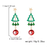 Christmas Tree Ball Drop Earrings - Trendsi - Flyclothing LLC