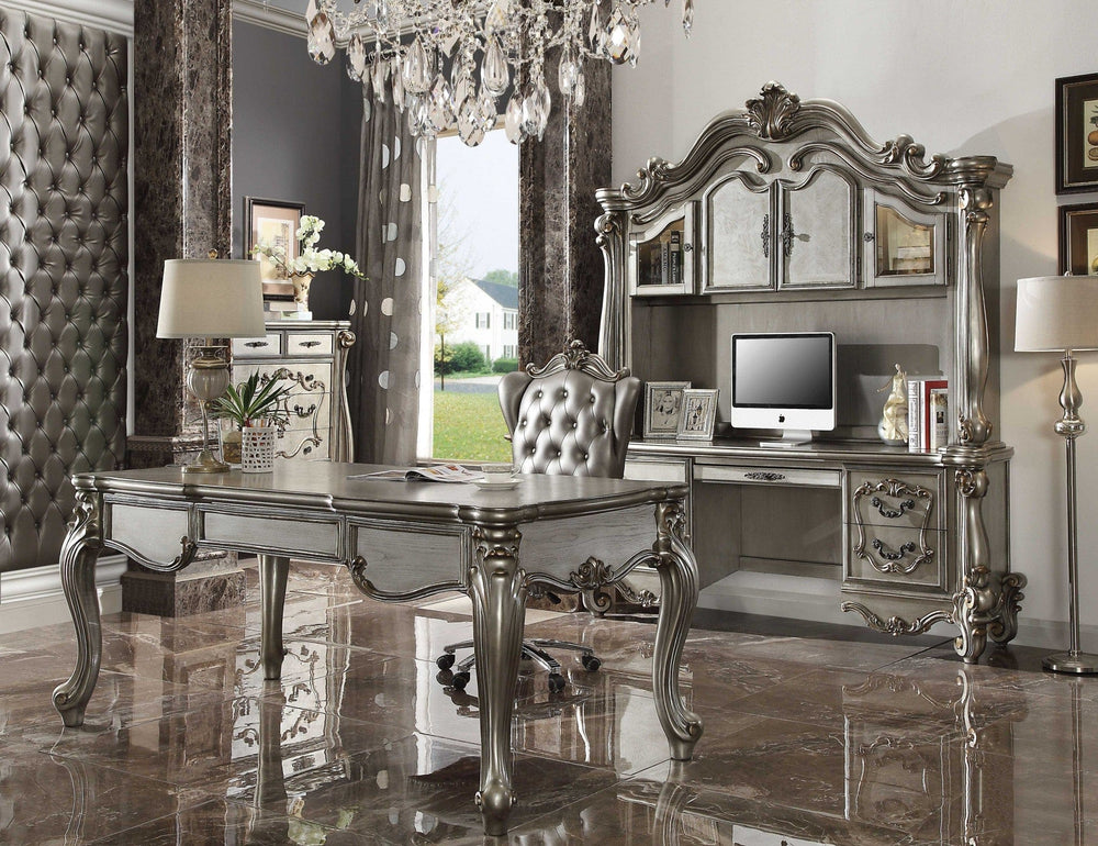 35" Silver Executive Desk - Homeroots - Flyclothing LLC