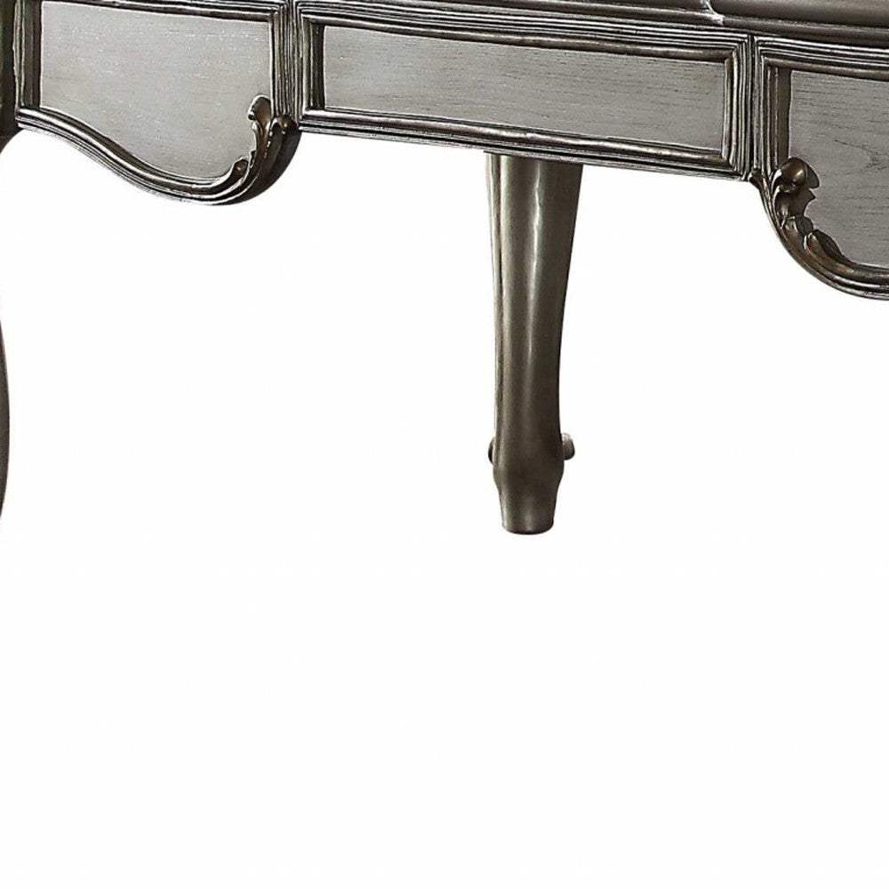 35" Silver Executive Desk - Homeroots - Flyclothing LLC