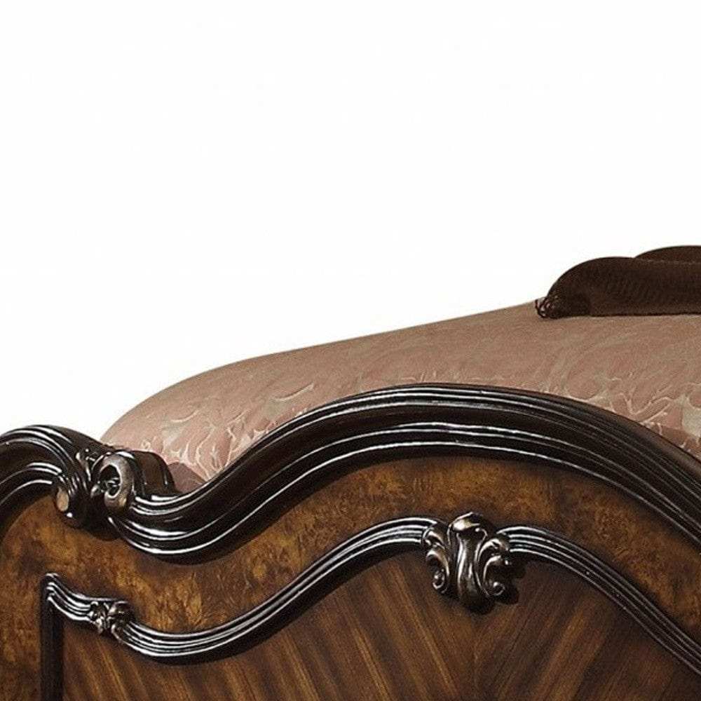 Dark Brown Solid Wood Bed Frame - Homeroots - Flyclothing LLC