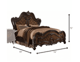 Dark Brown Queen Bed Frame - Homeroots - Flyclothing LLC