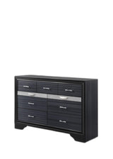 63" Black Manufactured Wood Nine Drawer Gentlemans Chest - Homeroots - Flyclothing LLC