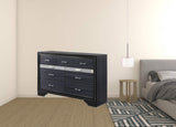 63" Black Manufactured Wood Nine Drawer Gentlemans Chest - Homeroots - Flyclothing LLC