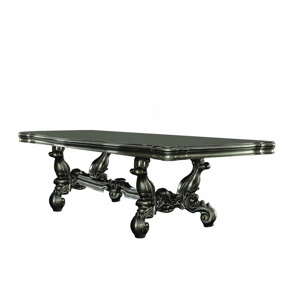 46" Green Solid Wood Trestle Base Dining Table - Homeroots - Flyclothing LLC