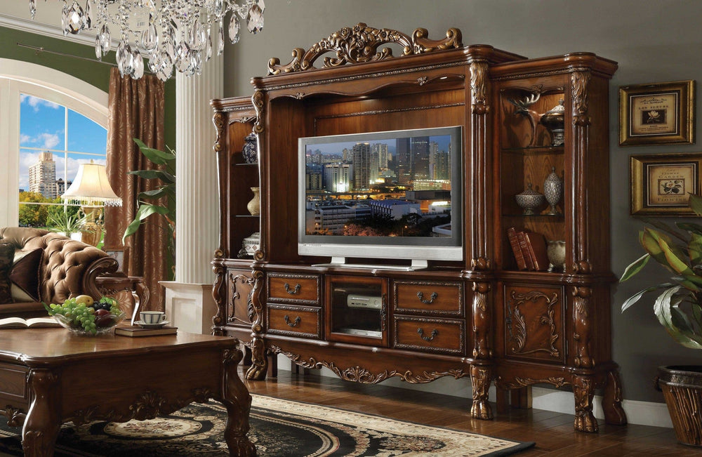19" Brown Wood Cabinet Enclosed Storage Entertainment Center - Homeroots - Flyclothing LLC