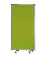 Green Rolling Three Panel Room Divider Screen - Homeroots - Flyclothing LLC