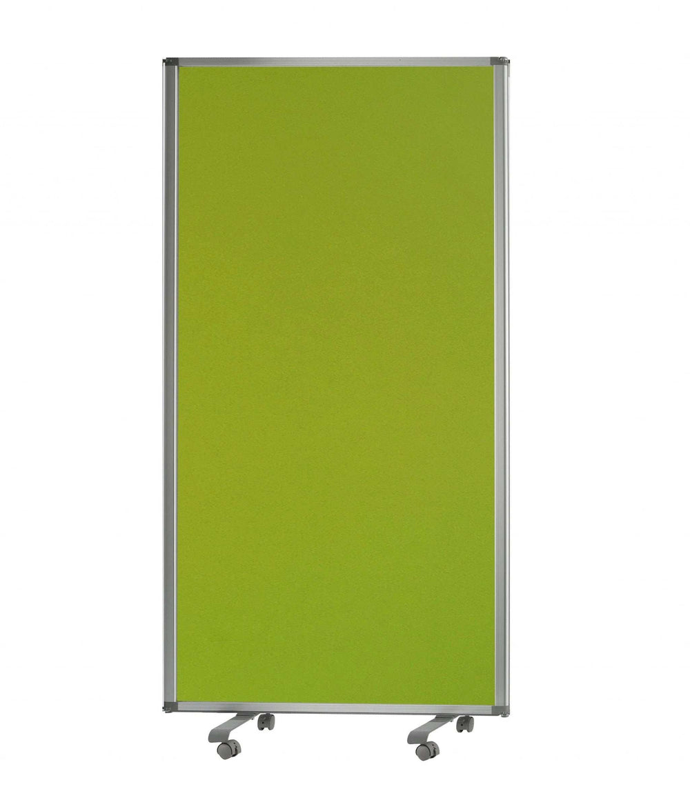 Green Rolling Three Panel Room Divider Screen - Homeroots - Flyclothing LLC