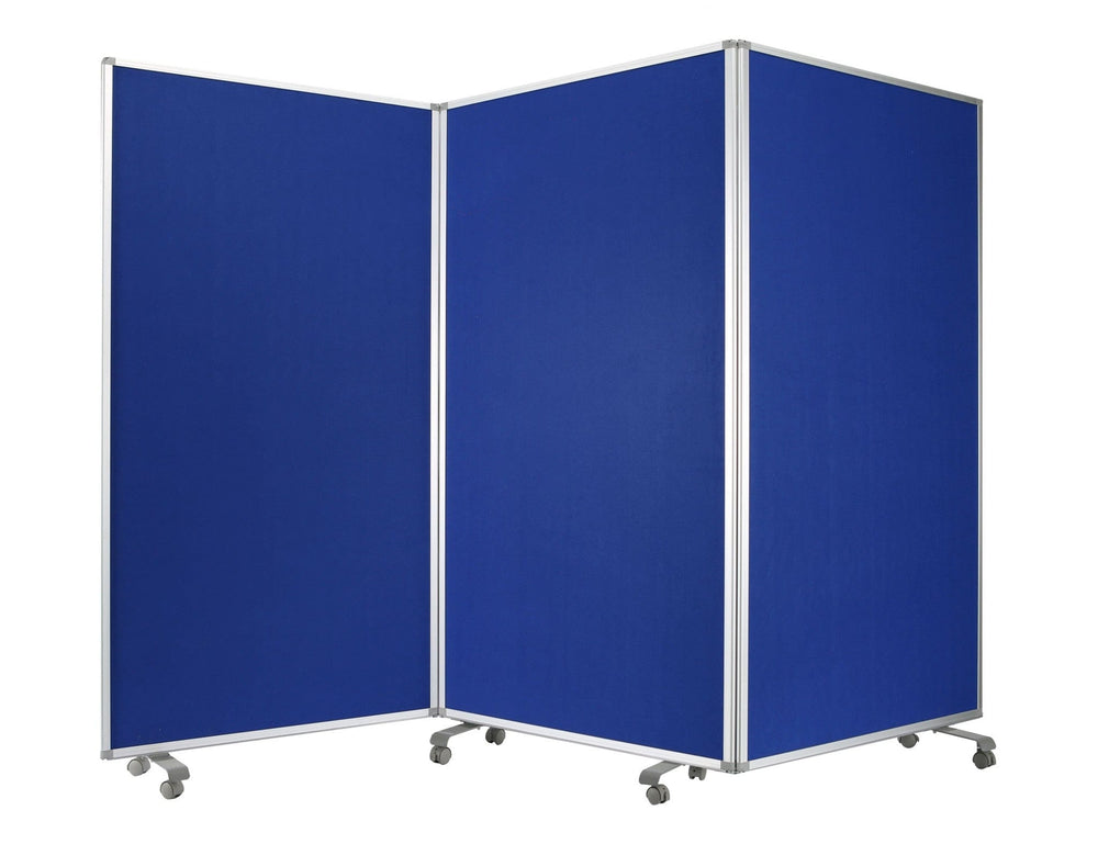 106 X 1 X 71 Blue Metal And Fabric - Screen - Homeroots