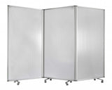 106 X 1 X 71 White Metal And Pvc Resilient - Screen - Homeroots - Flyclothing LLC