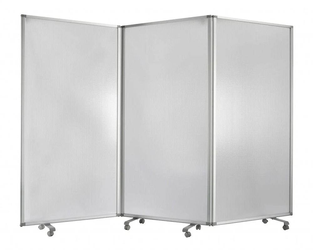106 X 1 X 71 White Metal And Pvc Resilient - Screen - Homeroots