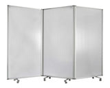106 X 1 X 71 White Metal And Pvc Resilient - Screen - Homeroots