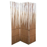 Three Panel Natural Willow Room Divider Screen - Homeroots