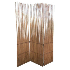 Three Panel Natural Willow Room Divider Screen - Homeroots
