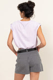HYFVE Drawstring Hem Crop Top - Trendsi