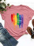 Graphic Round Neck Short Sleeve T-Shirt - Trendsi