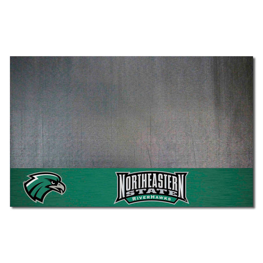 Northeastern State Riverhawks Vinyl Grill Mat - 26in. x 42in. - Northeastern State