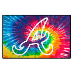 Atlanta Braves Tie Dye Starter Mat Accent Rug - 19in. x 30in. - Atlanta Braves