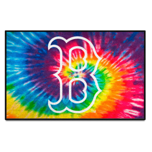 Boston Red Sox Tie Dye Starter Mat Accent Rug - 19in. x 30in. - Boston Red Sox