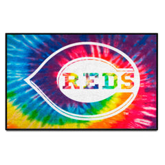 Cincinnati Reds Tie Dye Starter Mat Accent Rug - 19in. x 30in. - Cincinnati Reds