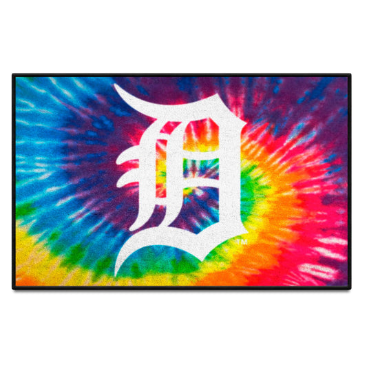 Detroit Tigers Tie Dye Starter Mat Accent Rug - 19in. x 30in. - Detroit Tigers
