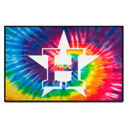 Houston Astros Tie Dye Starter Mat Accent Rug - 19in. x 30in. - Houston Astros