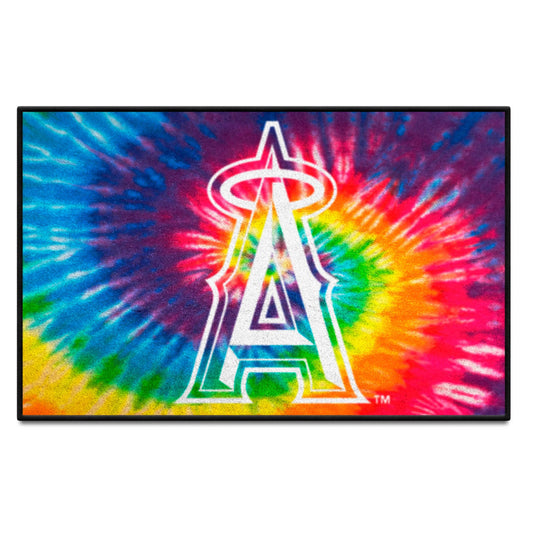 Los Angeles Angels Tie Dye Starter Mat Accent Rug - 19in. x 30in. - Los Angeles Angels